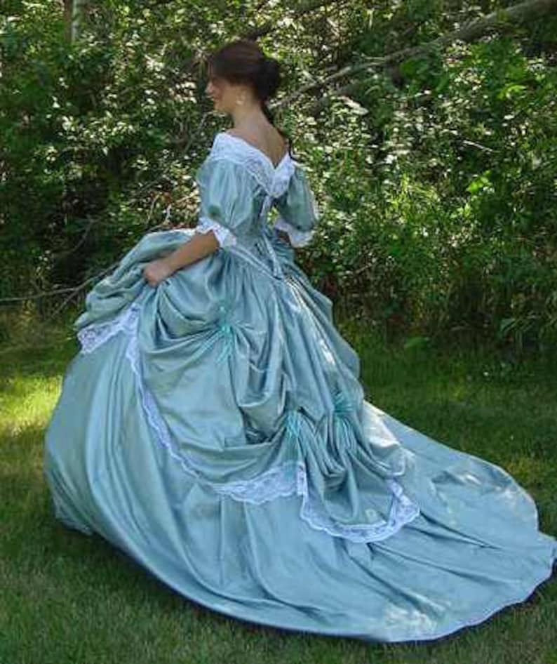 CUSTOM Victorian Bridal Civil War Steampunk Ball Gown Dress in - Etsy