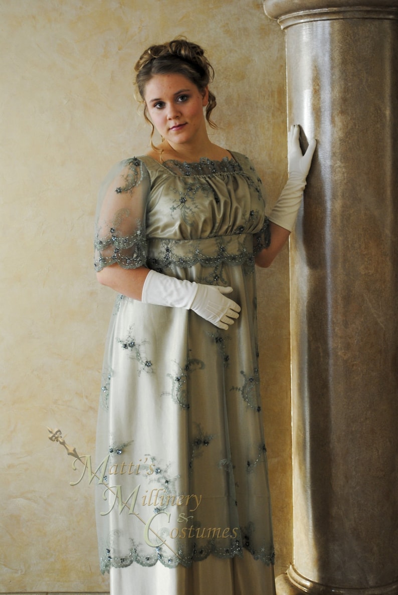 regency evening gown