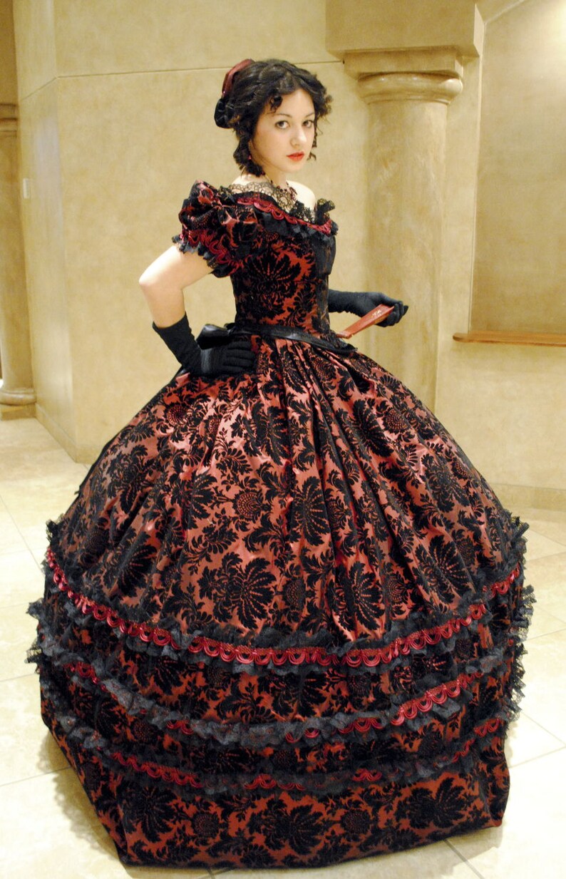 civil war ball gown