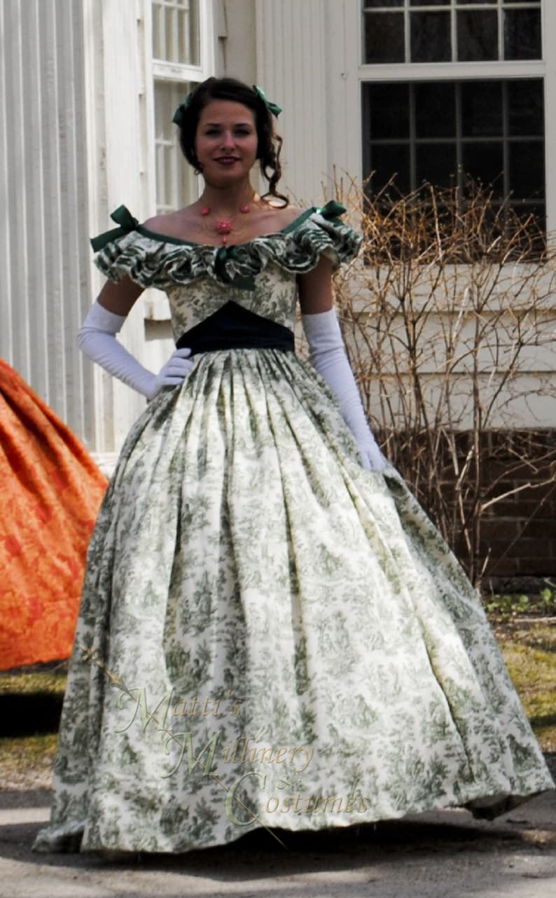 Scarlett O'Hara Victorian Civil War Steampunk Ball Gown | Etsy