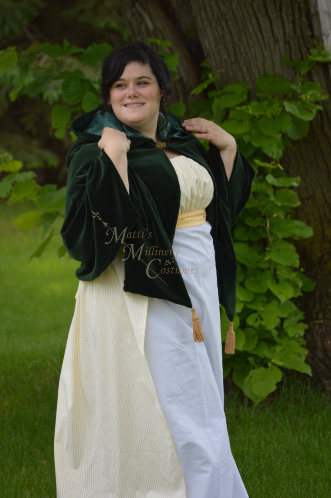 Tippet Short Cape Regency Medieval Victorian Cape Hooded Cloak Etsy