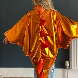Habillage d'une cape d'ailes de dragon dinosaure. Idéal pour les jeux de rôle. Chambre d'enfants, chambre d'enfant, jurassique, thème des dinosaures, jeu de simulation, journée mondiale du livre, cos