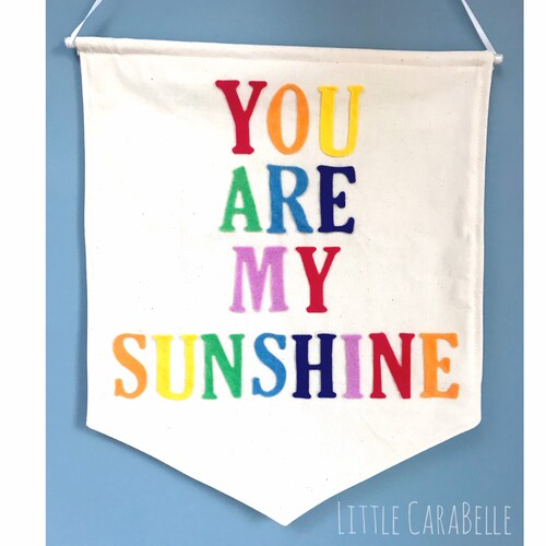 You Are My Sunshine Wall Art. Childrens Nursery Decor. You Are Etsy