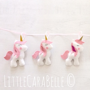 Unicorn garland, kids wall art. Banner nursery decoration, little girls bedroom decor, unicorn gifts, unicorn nursery decor, gift for a girl