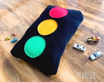 Ampelkissen Kissen 3D Ampel, Auto Kissen. Kinderzimmer, Kinderzimmer, Wohnkultur, Rennkissen, Dekoration für den Autotransport