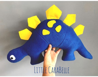 Dinosaur cushion pillow. Soft & bright stegosaurus style dino. Perfect to brighten up any room. Kids room, nursery, jurassic, dinosaur theme