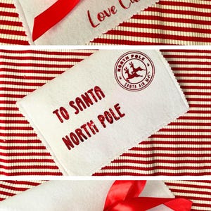 Sobre de Navidad personalizado, carta de Papá Noel. Perfecto para darle un aire festivo a cualquier ocasión. Decoración navideña, carta de Papá Noel, correo navideño