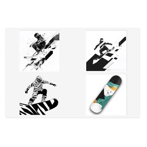 Cool Snowboarder Sticker Sheets for Sports Enthusiasts, Great for Scrapbooking, Gift for Winter Lovers, Decorate Your Gear