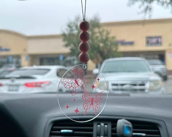Butterfly Car Dangly Accessory: Rearview Mirror Charm