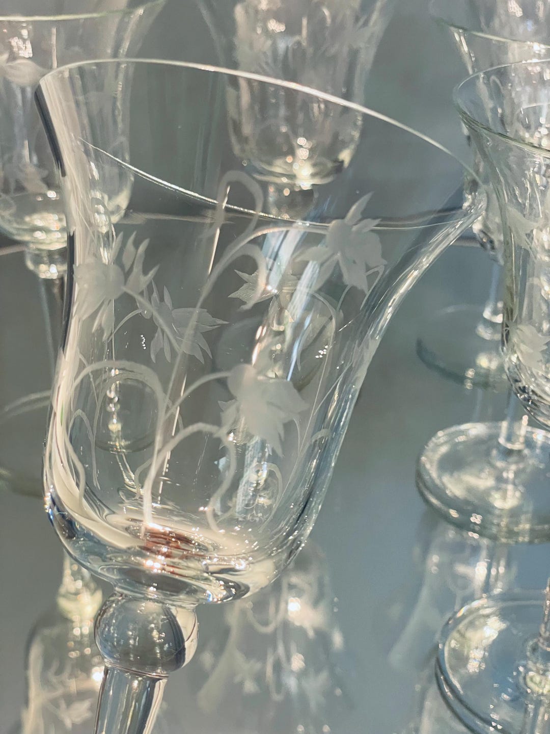9 Cut Colonial Glass Lilies of the Valley - Etsy