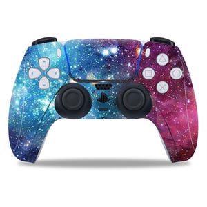 Galaxy PS5 Controller Skin – Cosmic Vinyl Wrap, Protective Decal