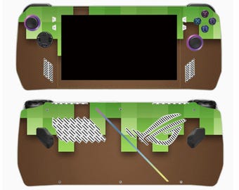 OG Ally Skin Pixel Grass Wrap – Matte Block Console Decal Protective Cover