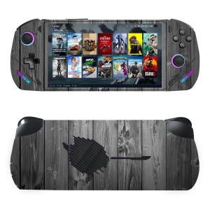 OneXPlayer Wood Grain Skin Wrap – Compatible with OneNotebook Aviator F1 and F1 Pro | Rustic Console Vinyl Sticker Front and Back