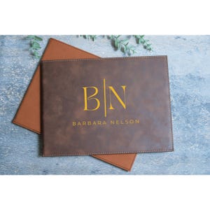 Personalisierter Leder-Zertifikatshalter, Monogramm-Diplom-Inhaber, Leder-Diplom-Inhaber, Weihnachtsgeschenk, Geschenk für Sie und Ihn