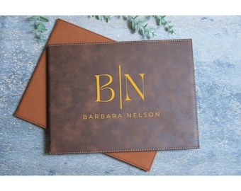 Personalized Leather Certificate Holder, Monogrammed Diploma Holder, Engraved Leather Diploma Holder, Christmas Gift, Gift for Him and Her