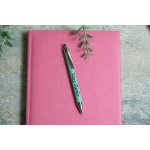 Personalized Pen, Custom Pen, Engraved Leather Pen with Name, Special Pen, Official Pen, Corporate Gift, Christmas Gift, Custom Teacher Gift