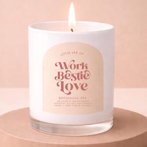 Work Bestie Colleague Candle | Aromatherapy Gift Essential Oils Soy Wax Scented Candle