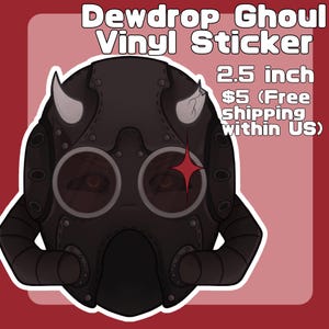 Ghost Band Nameless Ghoul-helm vinylstickers (Dewdrop Ghoul)