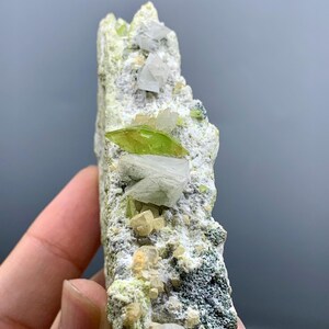 Natural Stunning Titanite sphene crystals on matrix with calcite combine from Skardu Pakistan,