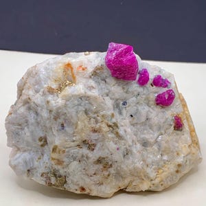 Natural Afghan Ruby Specimens – Deep Red Raw  Collector's Gems from Afghanistan