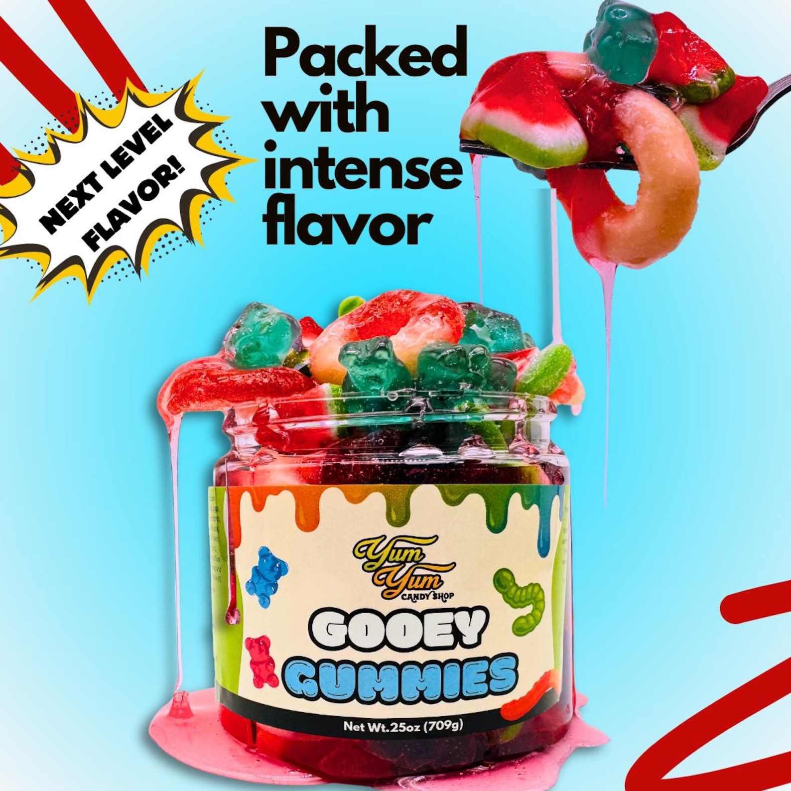 Blue Raspberry Watermelons Sweet Gooey Gummies – Blue Raspberry & Watermelon in Sweet Ooze | Candy ...