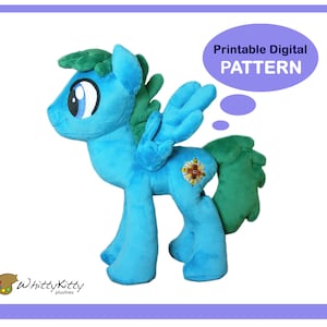 DIGITAL PATTERN - Standing Pony Plushie