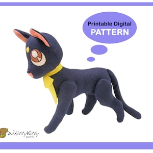 PATTERN Lunar Cat Plushie image 1