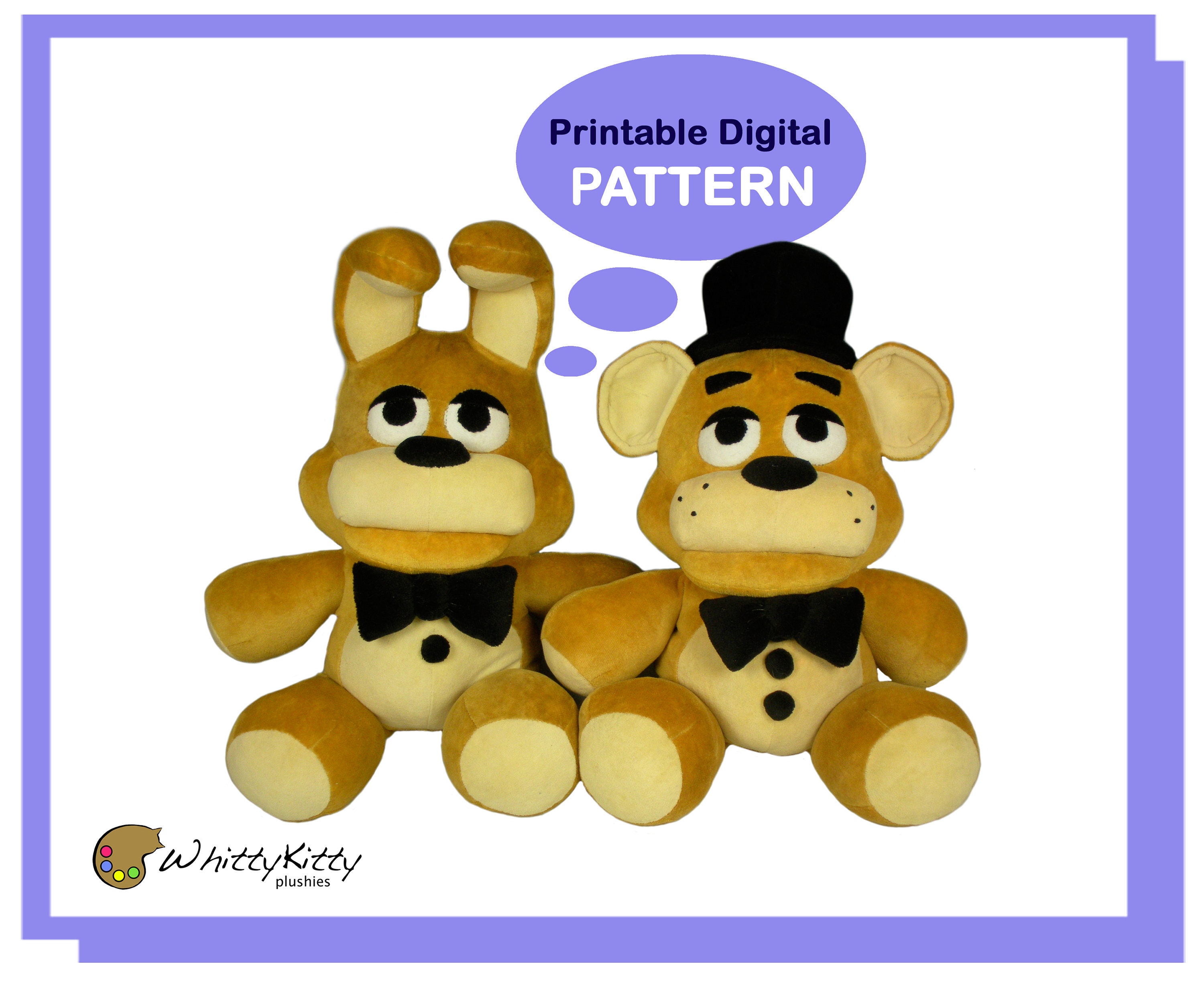 FNAF Bonnie Plushie Art Board Print for Sale by NasheedsCorner