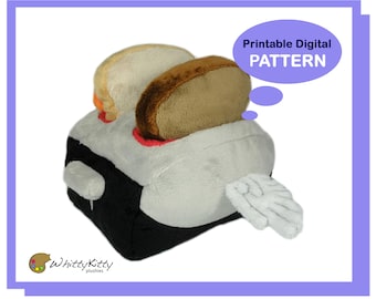 PATTERN - Toaster and Toast Plushies