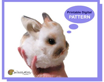 PATTERN - Blob Bunny Plushie