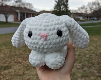 Crochet Lazy Bunny Plushie