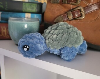 Crochet Turtle stuffed animal toy, softie, plushie, snuggle buddy