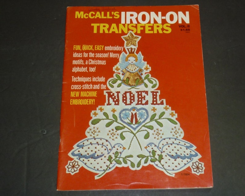 Vintage McCall's Iron-On Transfers 1976 Softcover Booklet image 0