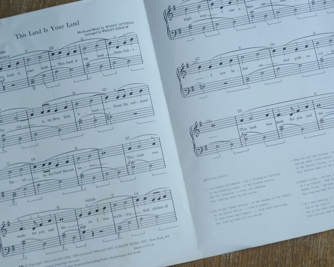 Vintage Sheet Music Patriotic Songs for Memorial Day 4th of | Etsy