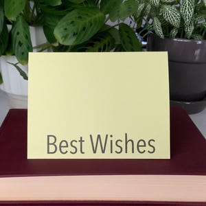 Tarjeta de felicitación con los mejores deseos, 4,25 x 5,5 pulgadas