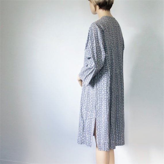 Cotton Caftan Ethnic Gray Comfort Dress Vintage K… - image 4