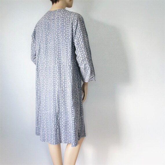 Cotton Caftan Ethnic Gray Comfort Dress Vintage K… - image 5