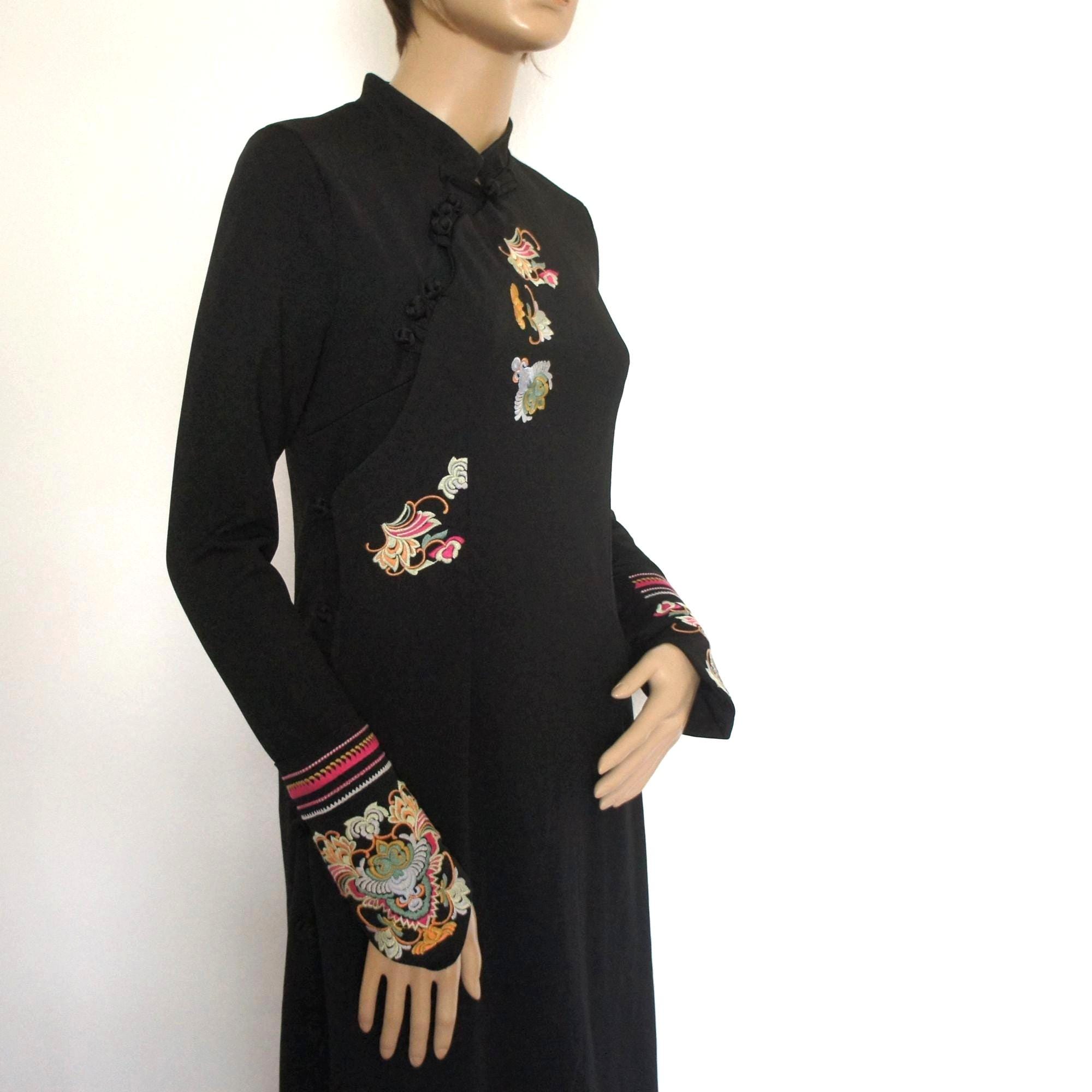 Black Oriental Dress - Etsy