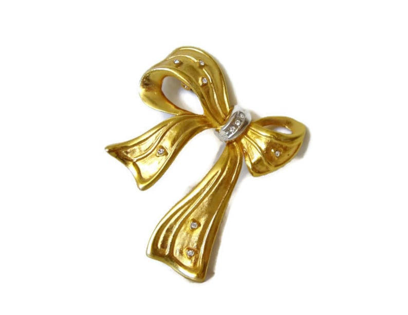 Vintage Brooch Bow Pin Signed NLH Costume Jewelry Birthday Special Occasion Bild 6