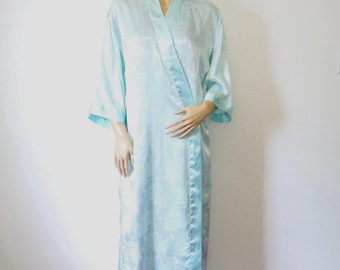 1980's Vintage Robe Mint Green Size Medium