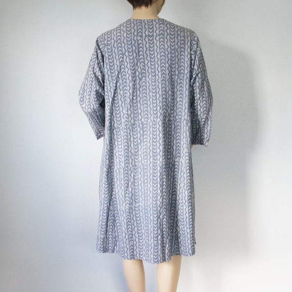 Cotton Caftan Ethnic Gray Comfort Dress Vintage K… - image 7