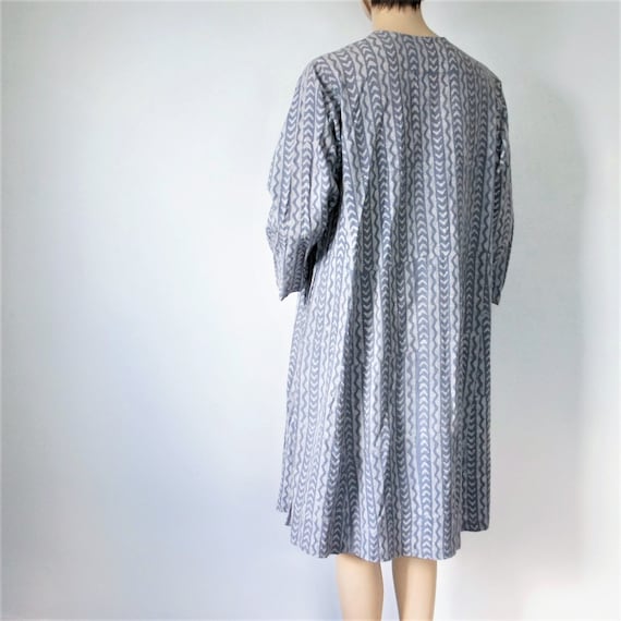 Cotton Caftan Ethnic Gray Comfort Dress Vintage K… - image 9