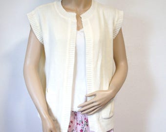 1980's Vest Women's Knit Sweater Size Tagged Small