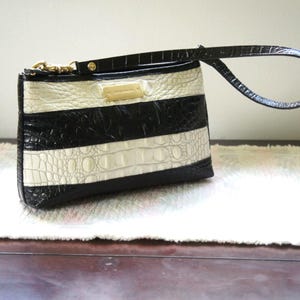 Brahmin Black and White Bag Etsy