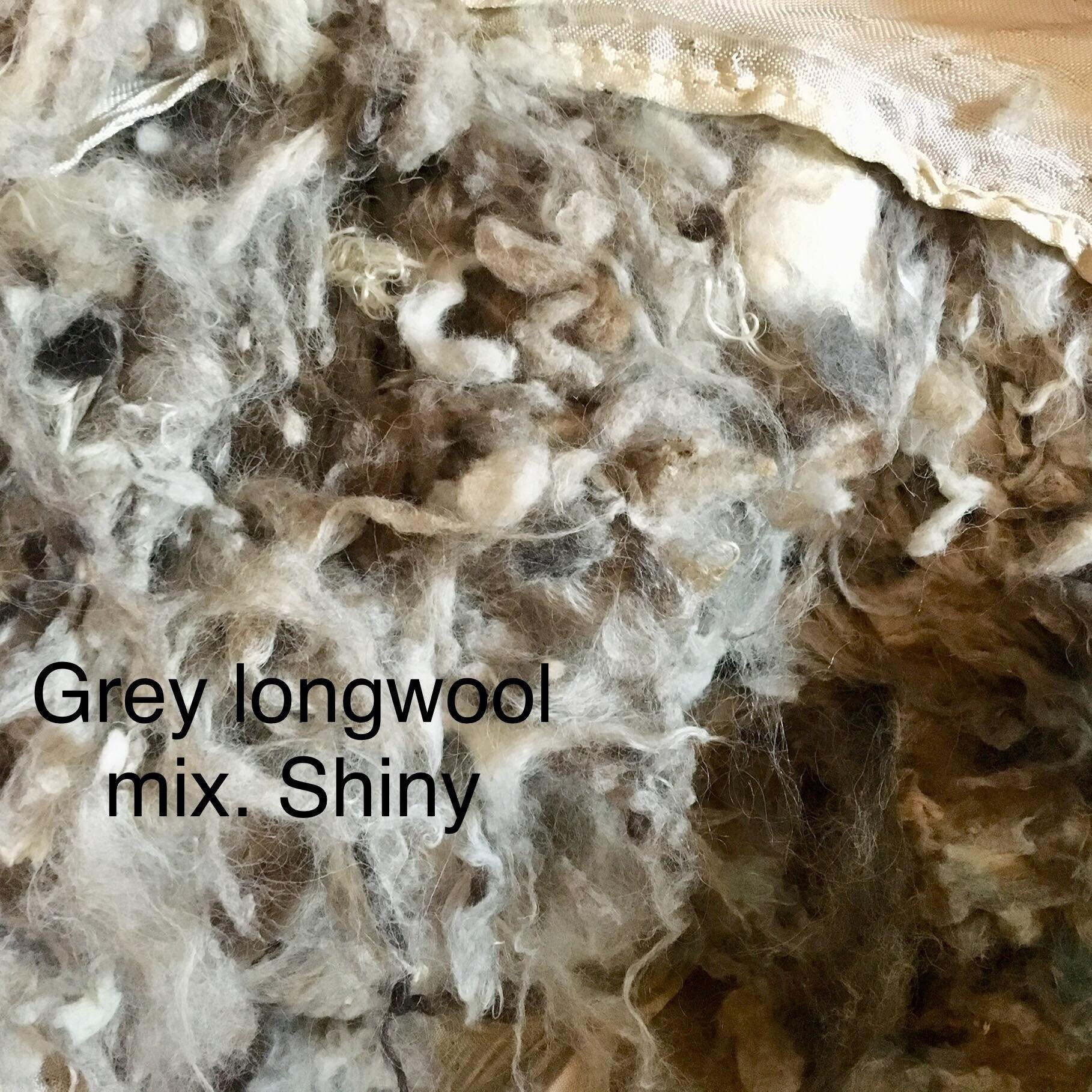 Various mixed Commercially washed wools by the pound