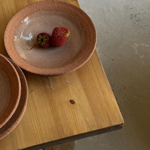 Handmade Ceramic Plate, Rustic Dessert or Dinner Plate, Stoneware Tableware, Cozy Kitchen Dish, Pottery Gift for Her, Custom Cookies Plate