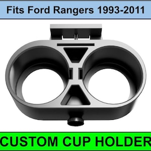 1998-2011 Ford Ranger Cup Holder Front Seat (3D Printed) - 60/40 Bench Seat