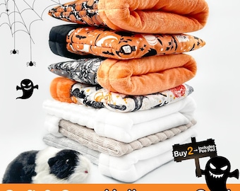 Halloween Cuddle Sack | Snuggle Sack for Guinea Pigs, Hedgehogs | Fleece Snuggle Sack, Spooky Pet Bed | Handmade