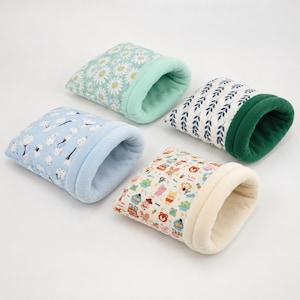 Cuddle Sack for Guinea Pig, Hedgehog, Ferret | Soft Fleece Sleep Sack with Potty Pad | Personalized & Machine Washable Pet Bed image 14