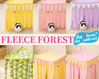 Fleece Wald Meerschweinchen Käfig Ecke Verstecken Tunnel Hängematte Waschbar Liner